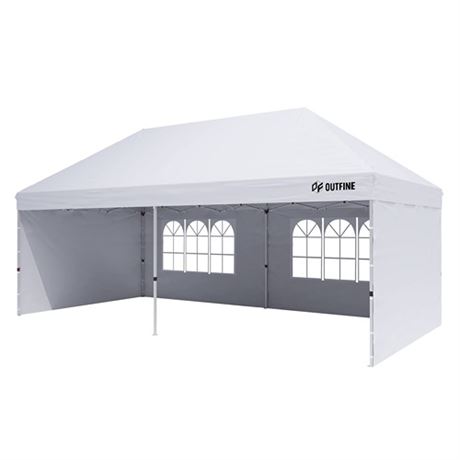 OUTFINE Canopy 10X20 Pop Up Canopy Gazebo Commer