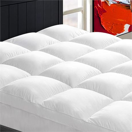 Cooling Mattress Topper Twin XL for Back Pain Extra Thick Mattress Pad Cover