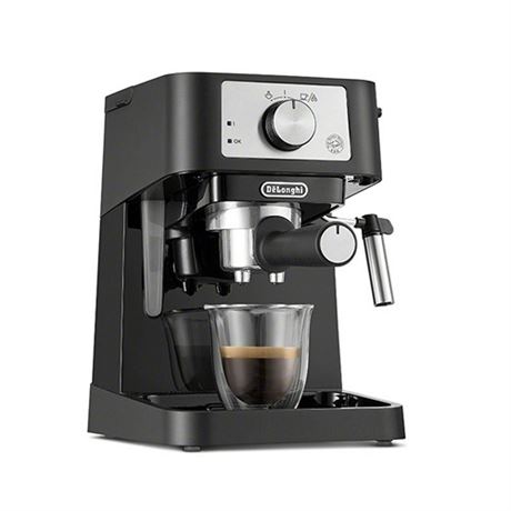 DeLonghi Stilosa EC260.BK - Coffee Machine with Cappuccinatore - 15 Bar - Blac