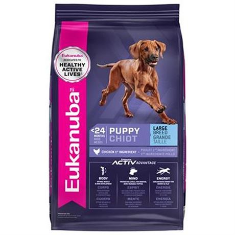 Eukanuba Puppy Large Breed Dry Dog Food 30 Lbs.BY16AUG25