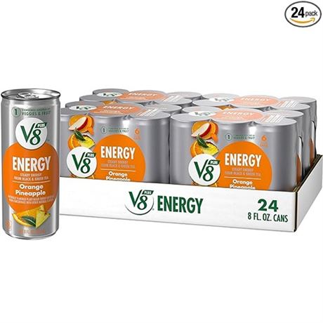 V8 ENERGY Orange Pineapple Energy Drink 8 FL OZ C-bb-102024