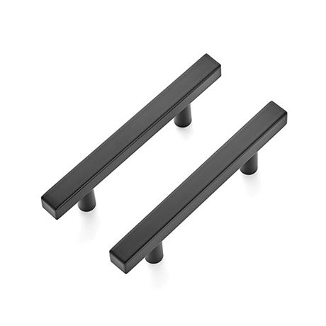 Ravinte 30 Pack 5 inch Square Cabinet Pulls Matte Black Stainless Steel Kitchen