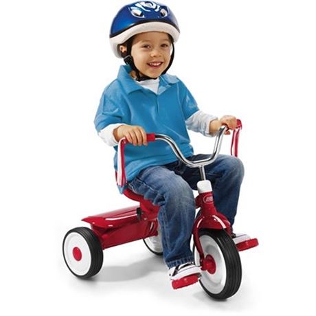 Radio Flyer Ready to Ride Folding Trike Fully Assembled  Red  Boys and Girls To