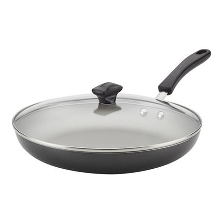 Farberware Cookstart Aluminum DiamondMax Nonstick Covered Skillet Grey