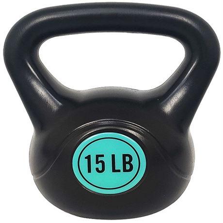 BalanceFrom Wide Grip Kettlebell Exercise Fitness Weight 15lb