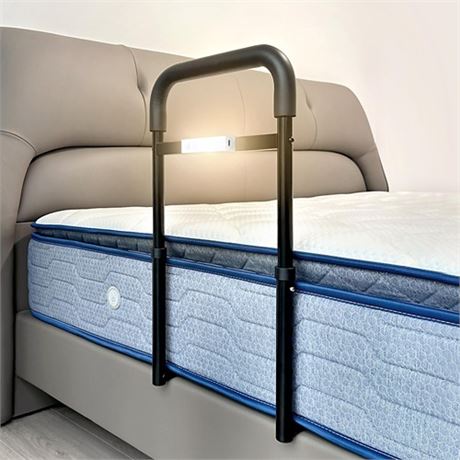C1 Bed Rails for Elderly Adults Safety - Adjustable Heights Bed Cane with Non-S