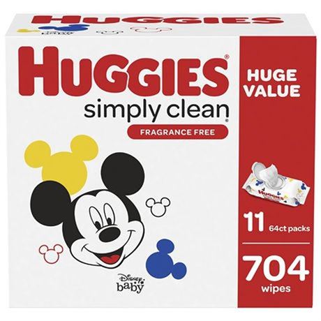 Huggies Wipes Simply Clean 1X704EA
