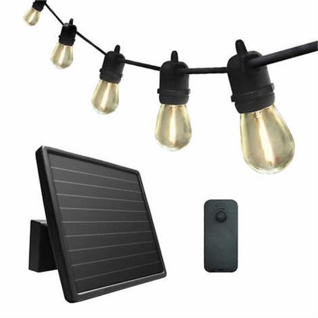 Sunforce Solar String Lights with Wireless Remote Control Activation