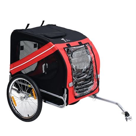 Aosom Dog Bike Trailer Pet Cart Bicycle Wagon Cargo Carrier Attachment