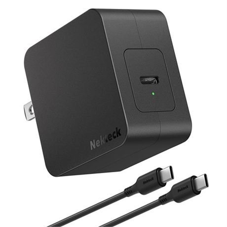 Nekteck 60W USB C Charger GaN Tech PD 3.0 Fast Charging USB-IF & ETL Certifi