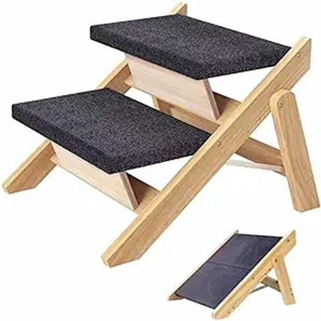 Foldable Dog Stairs for High Beds Dog Ramp for Bed Pet Stairs Dog