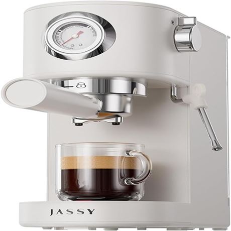 JASSY Espresso Coffee Machine 20 Bar Cappuccino Maker Compact Design with Powerf