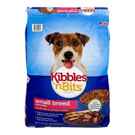 Kibbles n Bits Mini Bits Savory Beef & Chicken (Exp.062125 16 Lbs)