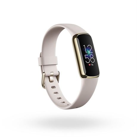 Fitbit Luxe AMOLED Wristband Activity Tracker Gold White