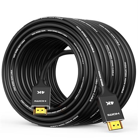 Capshi Fiber Optic Hdmi Cable 75 Ft23M 4K in-Wall CL3 Rated Long HDMI Cable 2.