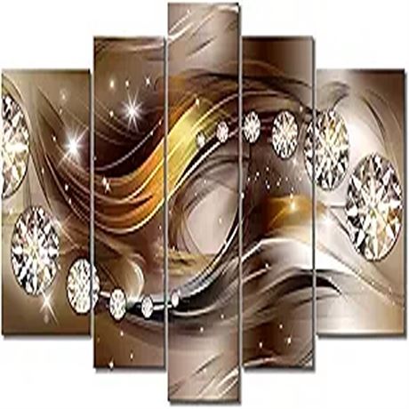 YAYNICE Modern Abstract Wall Art 5 Piece Large Picture Canvas Print Wall Painti