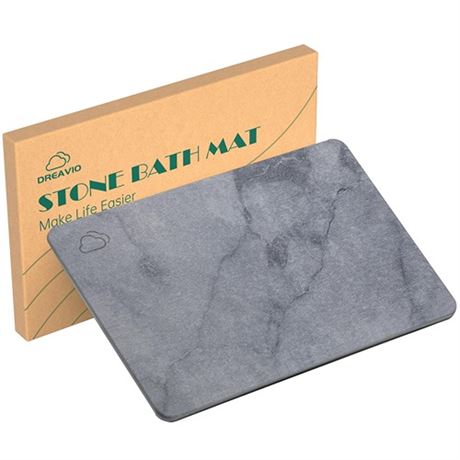 Stone Bath Mat - Quick Dry & Non-Slip Diatomaceous Earth Bath Mat Super Absorb