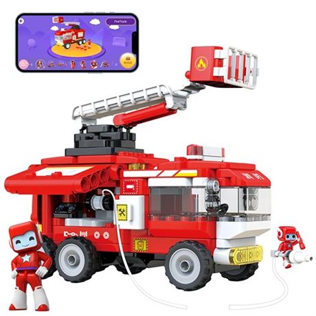 BOTZEES Fire Truck Building Kit for Kids 5 8 in 1