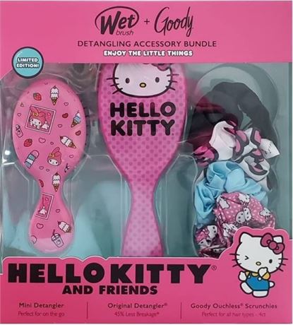 Hello Kitty & Friends Wet Brush + Scrunchies