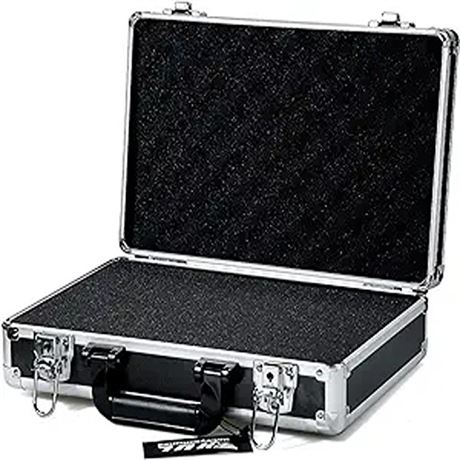 Small Tool Storage Box Carrying Case Lockable 14.96in Portable Aluminum Hard Ca