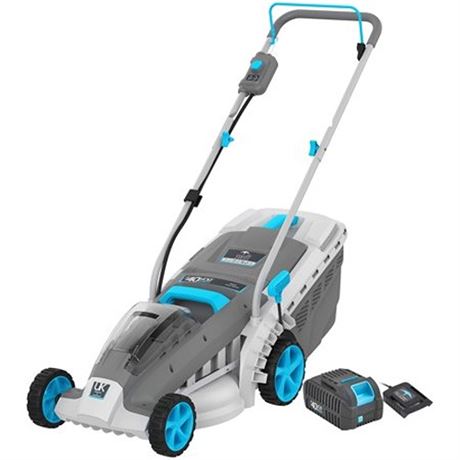 Cordless Lawn Mower  18 Inch Electric Lawn Mower with Brushless Motor  Collect