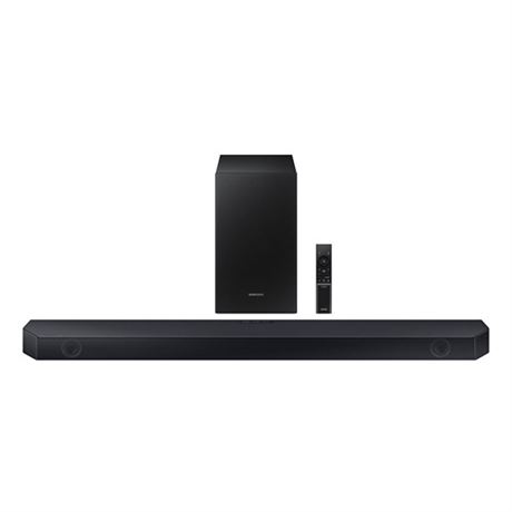 USED. Samsung 3.1Ch Soundbar with Wireless Sub - Black (HW-Q6CC)