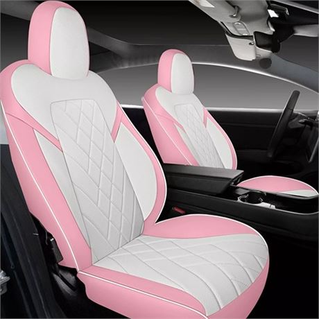 Tapha Faux Leather Seat Cover Set Tesla 3 2017-2022 Breathable Water-Resistant