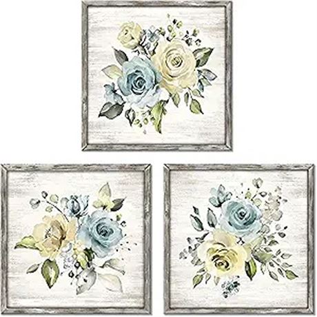 UTOP-art Roses Picture Flowers Wall Art Blossom F