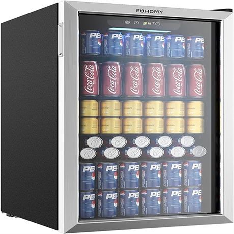 EUHOMY Beverage Refrigerator and Cooler 126 Can Mini fridge