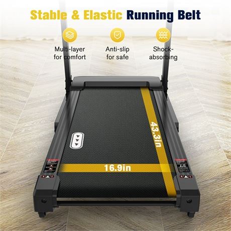 Treadmill15 Auto Incline 350 lb Capacity Bluetooth Voice Control Heart Rat