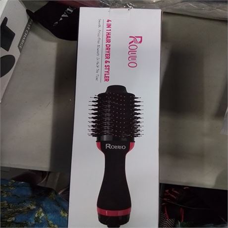 Hair Styling with 4-in-1 Hot Air Comb Hair Dryer Brush Blow Dryer Hair
