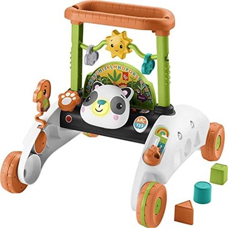 Fisher-Price 2-Sided Steady Speed Panda Walker Interactive Baby Walking Toy wi