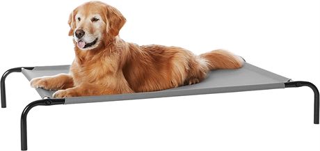 Amazon Basics Cooling Elevated Dog Bed with Metal Frame Large 51 x 31 x 8 Inch
