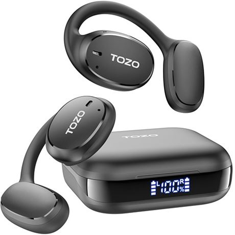 TOZO OpenEgo True Wireless Open Ear Headphone5.3 Bluetooth Sport Earbuds with E