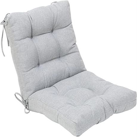 QILLOWAY Outdoor SeatBack Chair Cushion Tufted Pillow SpringSummer Seasonal R