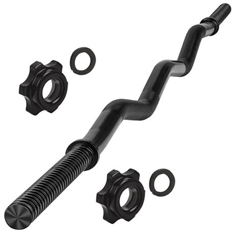 47 EZ Curl Bar Weight Lifting Bar 1-inch Curling
