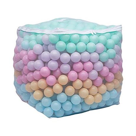 Amazon Basics BPA Free Plastic Ball Pit Balls with Storage Bag 1000 Ct (2.3
