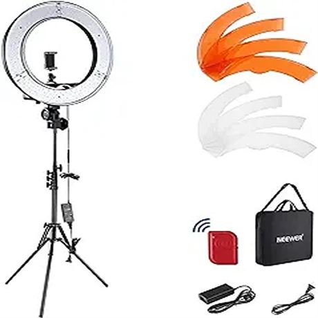 NEEWER Ring Light 18inch Kit 55W 5600K Professional LED with Stand and Phone Ho