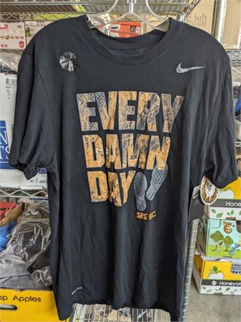 Nike Graphic Tshirt - "Every Damn Day" - Black - Size Large - SFS