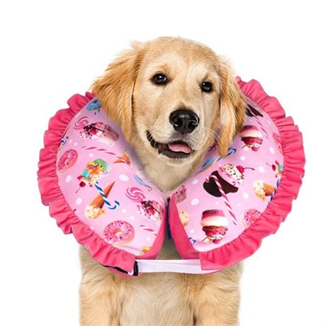 CuteBone Inflatable Dog Collar Alternative for Lar