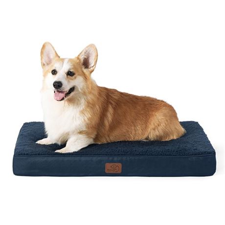 Bedsure Large Dog Crate Bed - Big Orthopedic Waterproof Dog Beds with Removable