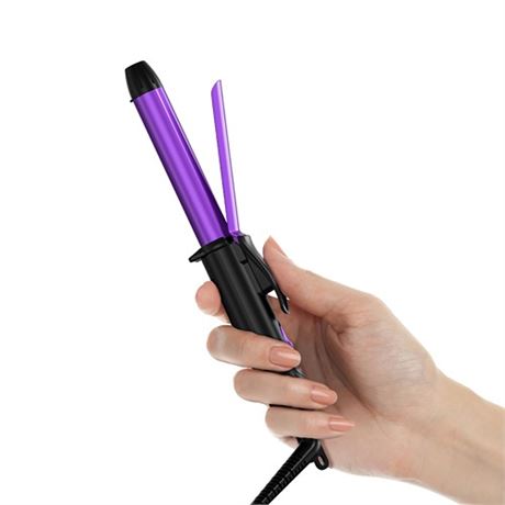 FARERY Travel Size Curling Iron Dual Voltage Mini Curling Iron for Short Hair w