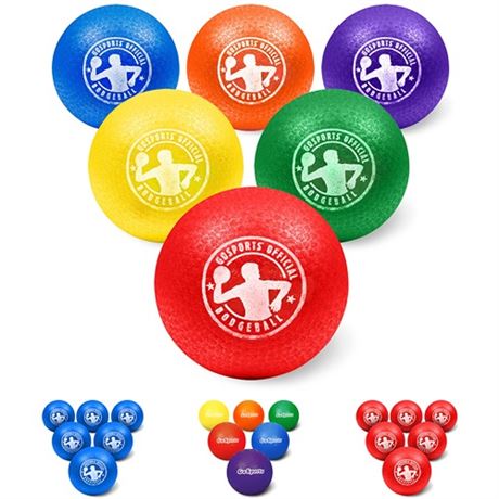 GoSports Inflatable Dodgeball - No Sting Balls - Includes Ball Pump & Mesh Bag