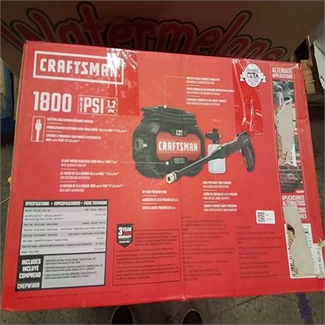 1800 MAX PSI* Electric Compact Cold Water Pressure Washer